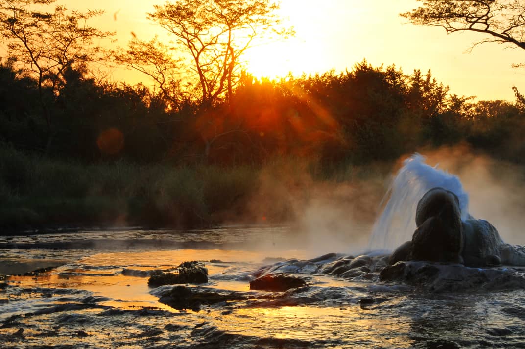 Sempaya Hot Springs at Sunset