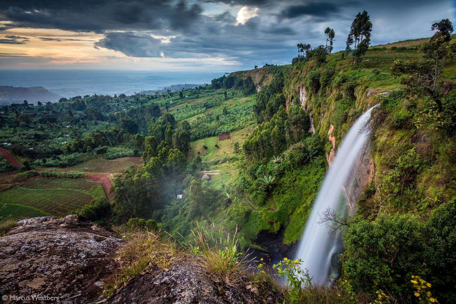 Mount Elgon forest and highland walking route in Uganda